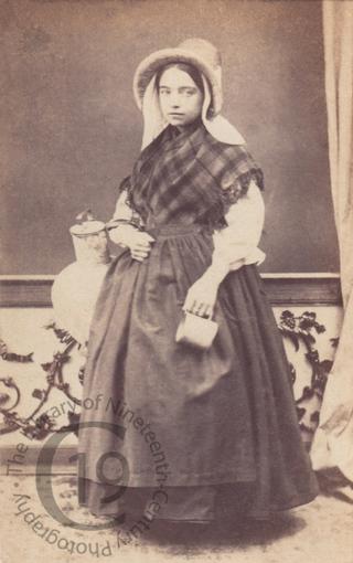 Belgian girl with milk jug