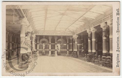 The reception hall at the Aquarium, Brighton