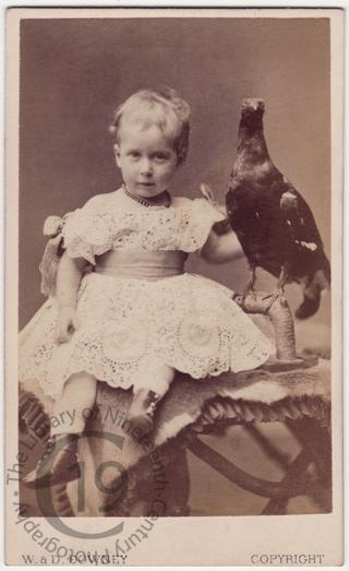 Princess Maud with stuffed bird