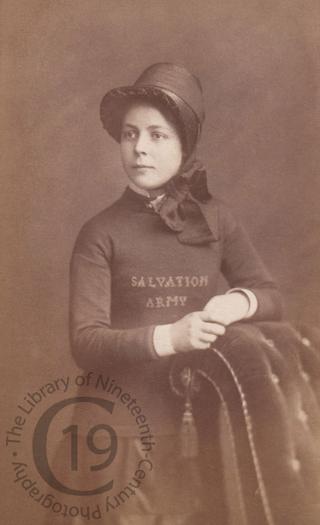 Young woman in the Salvation Army