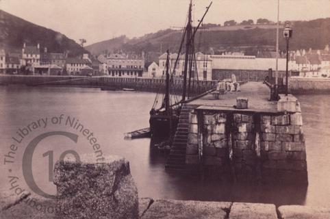 The pier at St Aubin on Jersey