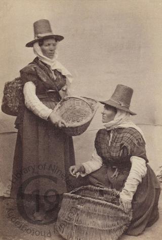 Prawn and oyster sellers at Tenby