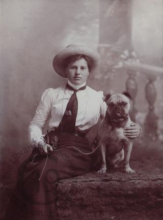 Young woman with Boxer