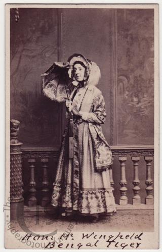 Hon Lewis Wingfield as 'Miss Yellowleaf'