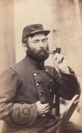 A pipe smoker