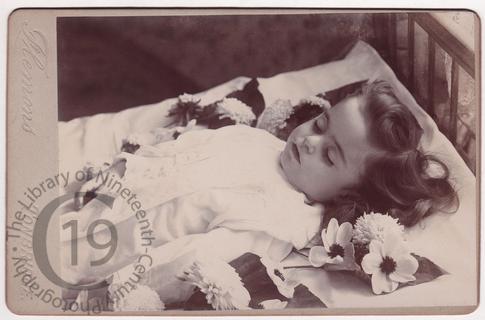 Young girl with flowers